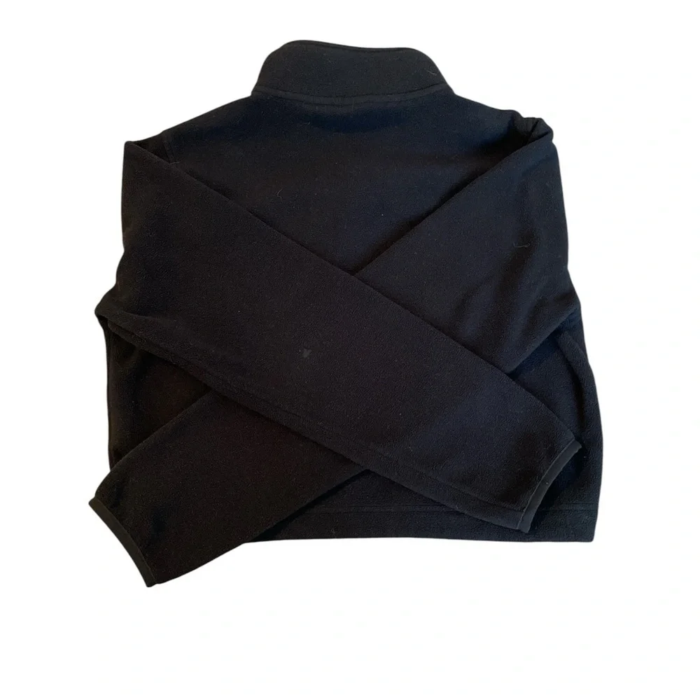 Womens Tna crop sweatshirt. Zip front and zip pockets. Black. Size XS. - Picture 3 of 6